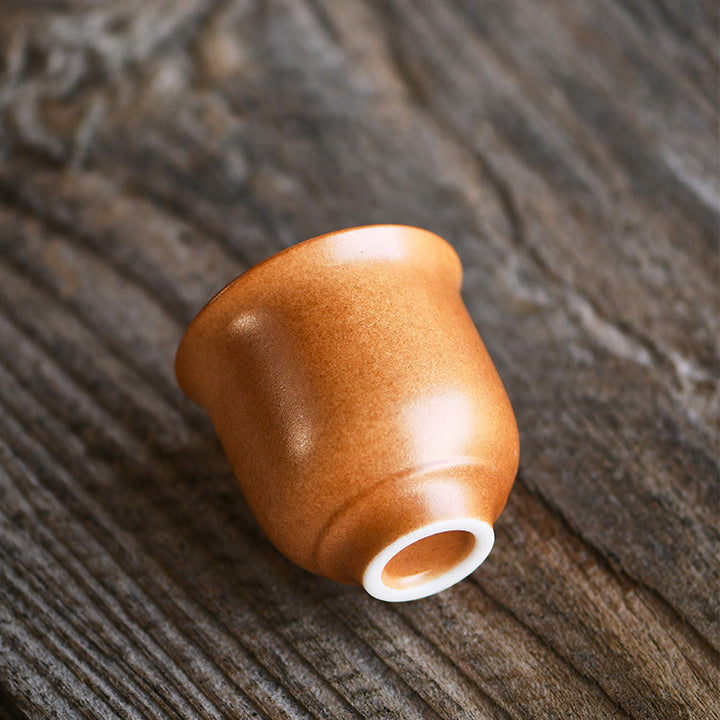 Buddha Stones Small Dunhuang Frescoes Lotus Ceramic Teacup Kung Fu Tea Cup 90ml - image 3