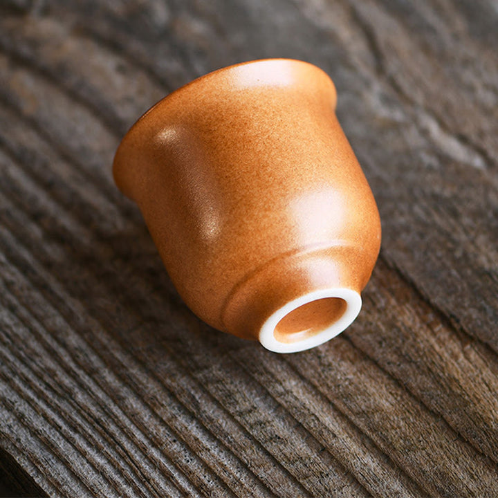 Buddha Stones Small Dunhuang Frescoes Lotus Ceramic Teacup Kung Fu Tea Cup 90ml - image 8