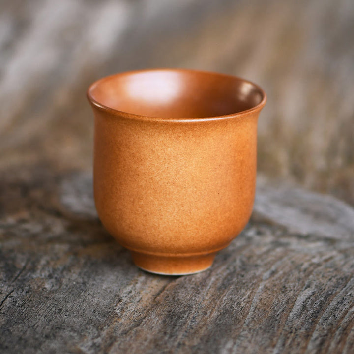 Buddha Stones Small Dunhuang Frescoes Lotus Ceramic Teacup Kung Fu Tea Cup 90ml - image 7