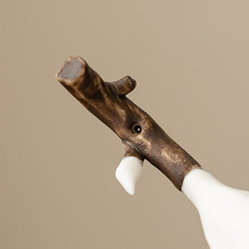 Buddha Stones Gardenia Flower Pattern Ceramic Healing Incense Burner Decoration - image 6