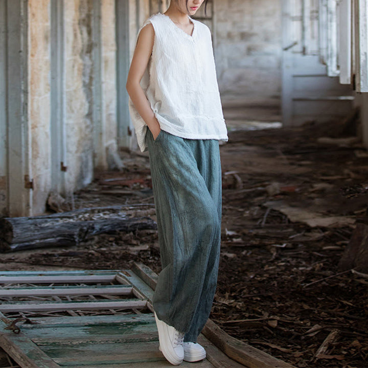 Buddha Stones Retro Tie Dye Harem Pants Casual Women's Yoga Pants With Pockets - image 29