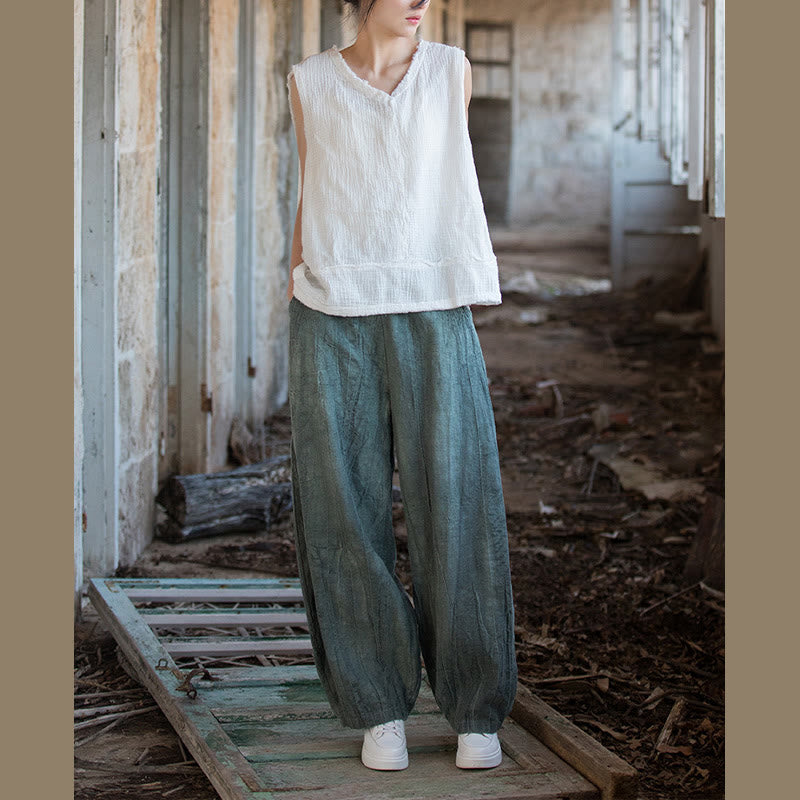 Buddha Stones Retro Tie Dye Harem Pants Casual Women's Yoga Pants With Pockets - image 30