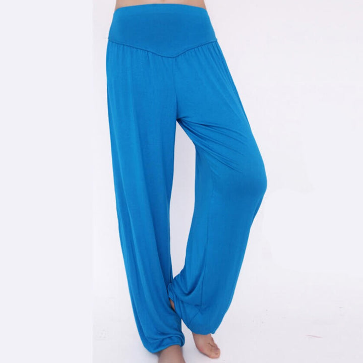 Buddha Stones Solid Color Yoga Dance Long Harem Pants - image 42