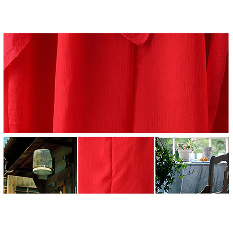 Buddha Stones V-Neck Midi Tunic Dress Wide Leg Pants Meditation Zen Practice Dance Clothing - image 19
