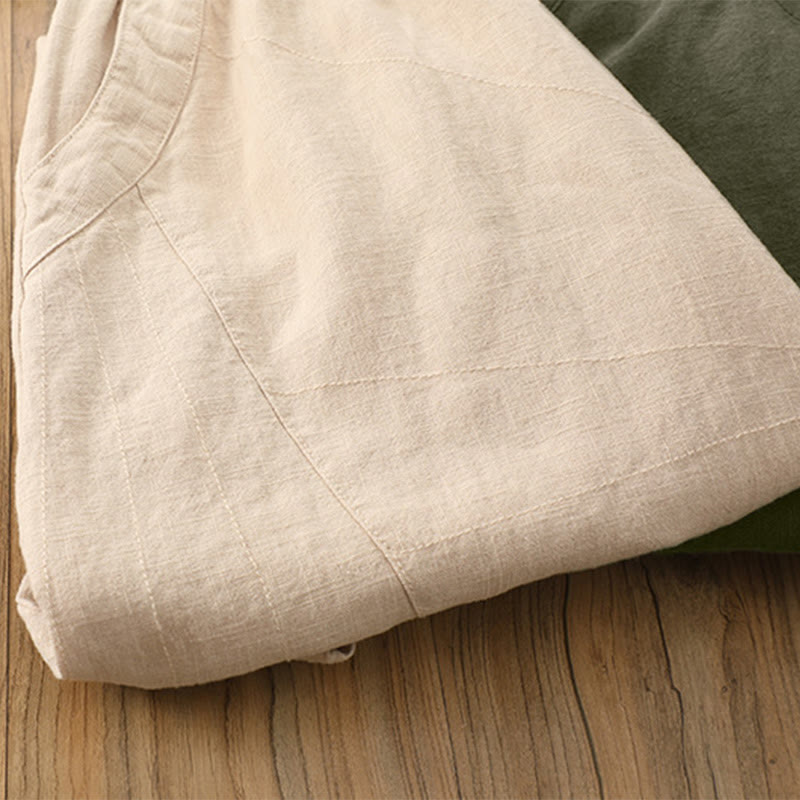 Buddha Stones Solid Color Loose Yoga Harem Pants With Pockets - image 54