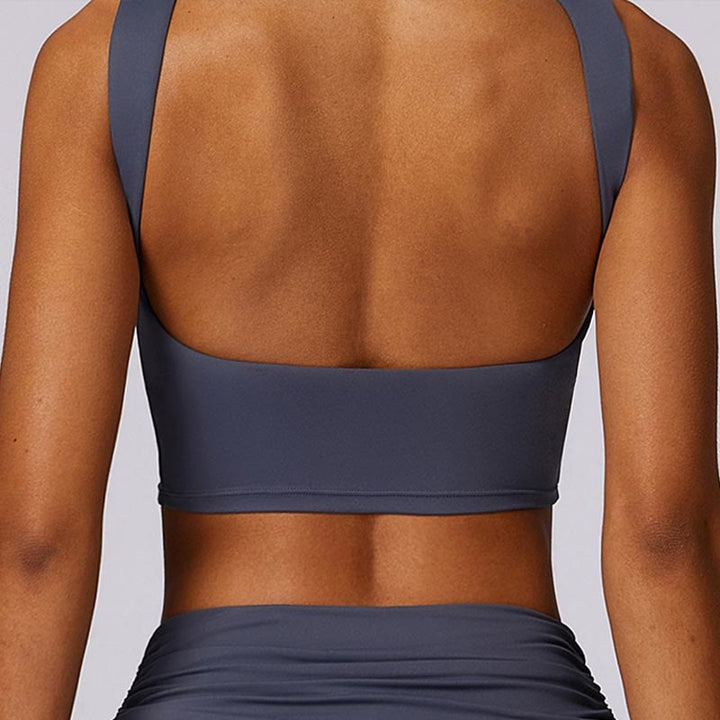Buddha Stones Sleeveless Backless Strap Tank Top Bra Flared Pants Sports Fitness Yoga - image 45