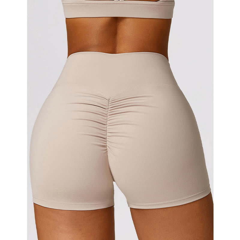 Buddha Stones Gym Sports Yoga Backless Bra Crop Tank Top Breathable Shorts - image 15