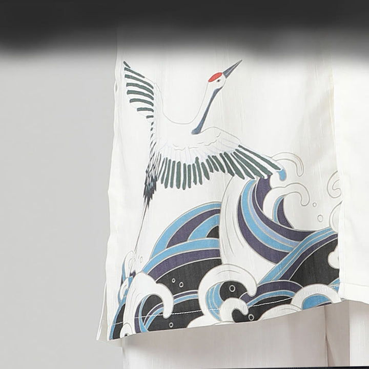 Buddha Stones White Crane Sea Cotton Linen Meditation Prayer Spiritual Zen Tai Chi Qigong Practice Clothing Set - image 12