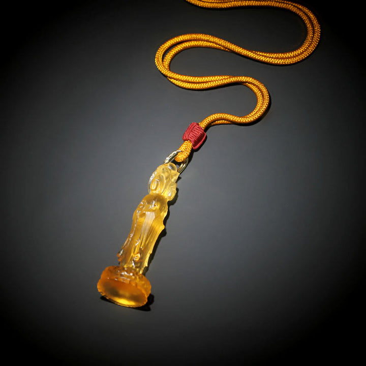 Buddha Stones Avalokitesvara Buddha Liuli Harmony Necklace - image 3