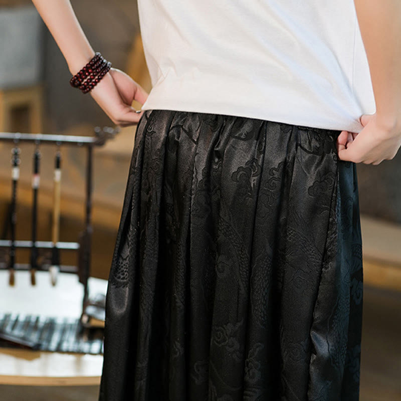 Buddha Stones Dragon Pattern Loose Men's Harem Pants With Pockets - image 10