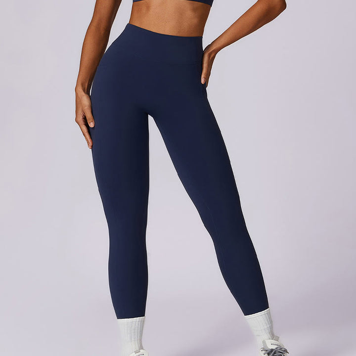 Buddha Stones Solid Color Halter Neck Bra Long Sleeve Crop Tank Top Pants Sports Fitness Gym Yoga Outfits - image 14