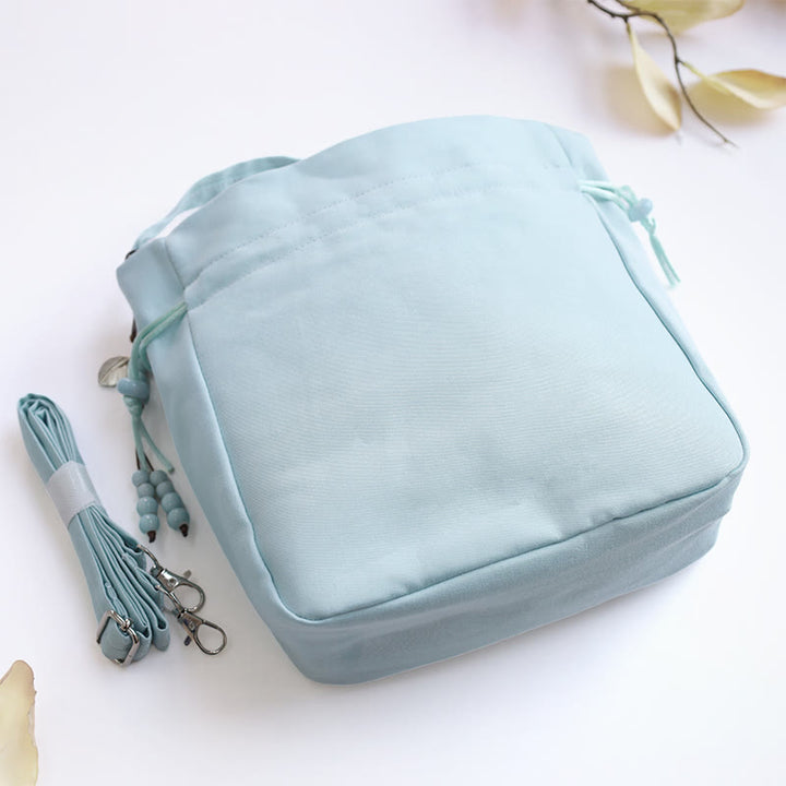 Buddha Stones Embroidered Flowers Wisteria Lily Cotton Linen Tote Crossbody Bag Shoulder Bag Handbag - image 14