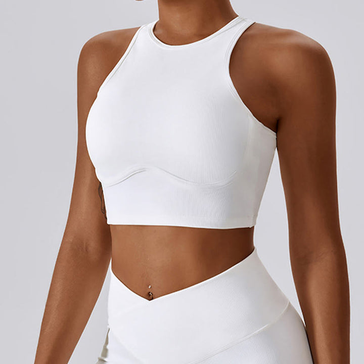 Buddha Stones Sleeveless Crop Tank Top Flared Pants Sports Fitness Yoga - image 2