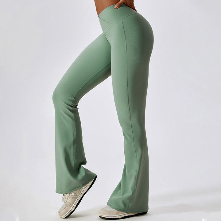 Buddha Stones Sleeveless Crop Tank Top Flared Pants Sports Fitness Yoga - image 32