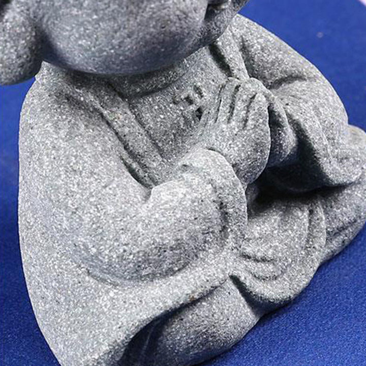 Buddha Stones Meditation Praying Buddha Compassion Serenity Home Decoration - image 8