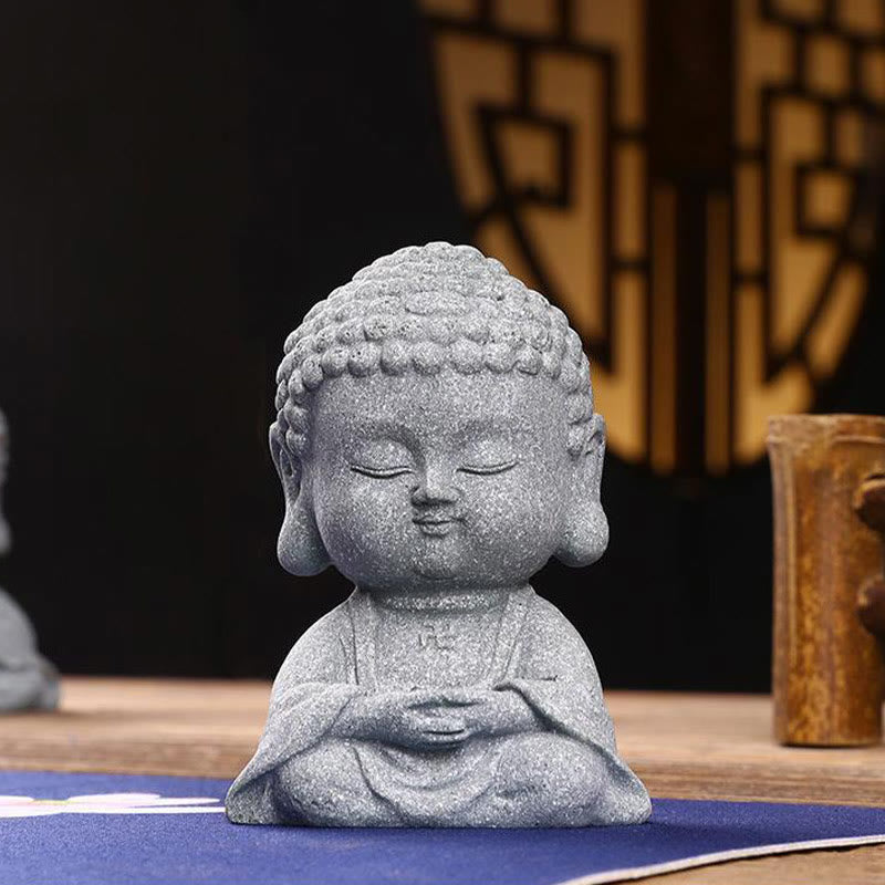 Buddha Stones Meditation Praying Buddha Compassion Serenity Home Decoration