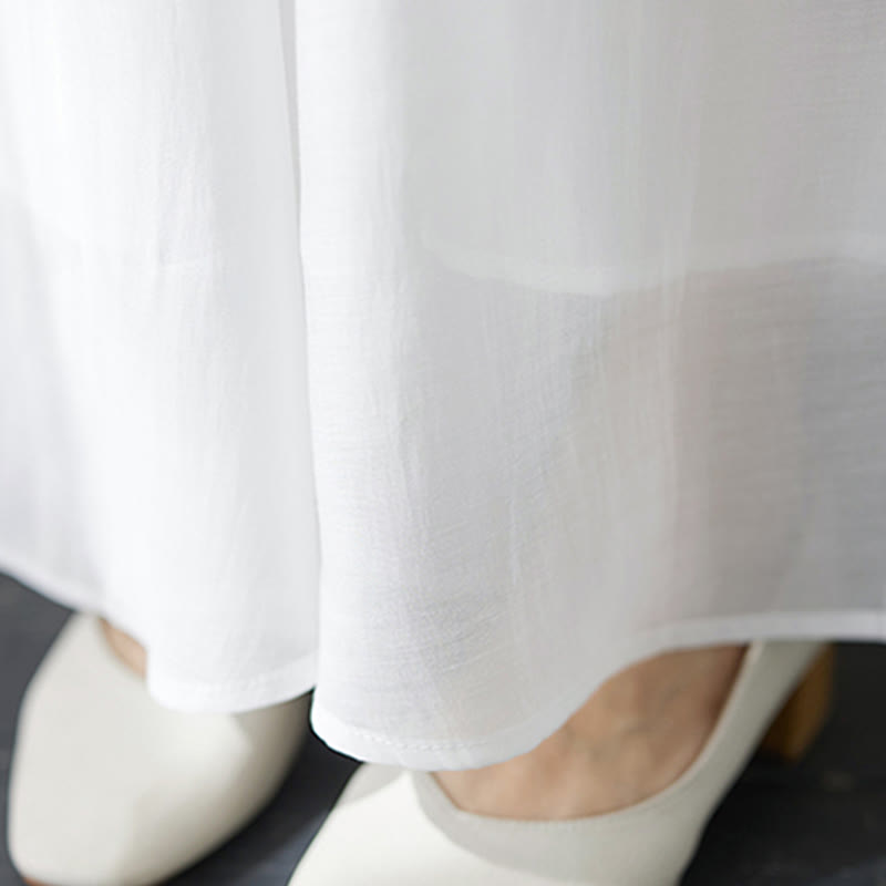 Buddha Stones 2Pcs Flower Embroidery Short Sleeve Tee T-shirt Wide Leg Pants Set - image 27