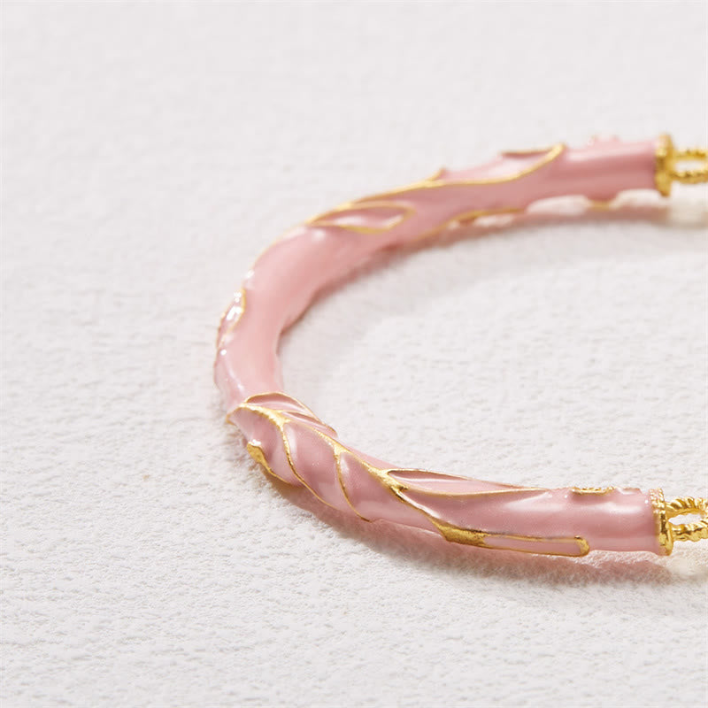 Buddha Stones Sun Stone Golden Silk Jade Lily of the Valley Charm Positive Bracelet Bangle - image 7