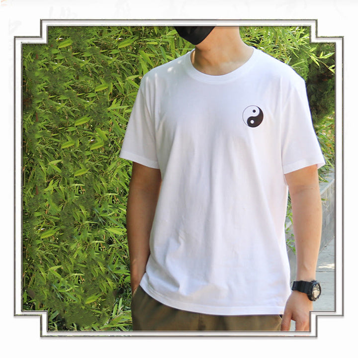 Buddha Stones Men's Summer Round Neck Short Sleeve Yin Yang Cotton T-Shirt - image 12