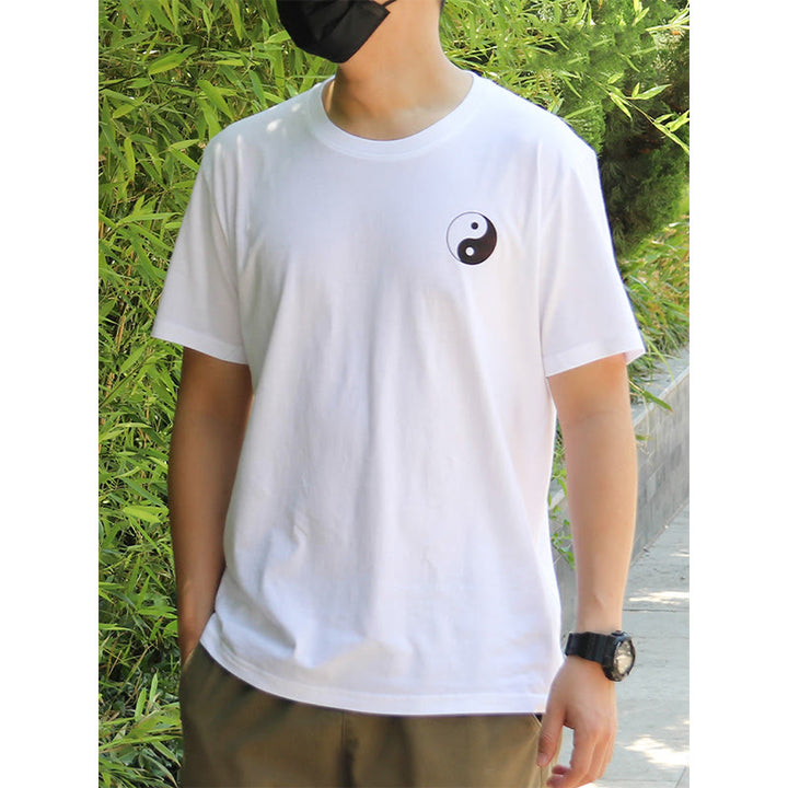 Buddha Stones Men's Summer Round Neck Short Sleeve Yin Yang Cotton T-Shirt - image 11