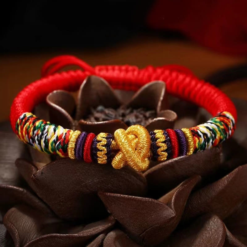 Buddha Stones 925 Sterling Silver Om Mani Padme Hum King Kong Knot Faith Bracelet - image 9