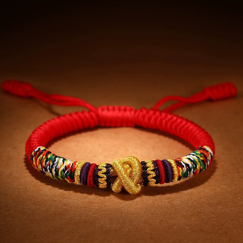 Buddha Stones 925 Sterling Silver Om Mani Padme Hum King Kong Knot Faith Bracelet - image 2