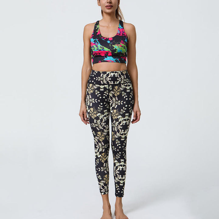 Buddha Stones Flowers Geometric Mandalas Print Sports Fitness Yoga High Waist Leggings Women's Pants - image 16