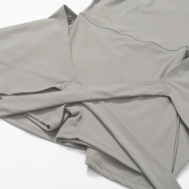 Buddha Stones Solid Color Sports Tennis Yoga Lace-up Women Sports Dress - image 26