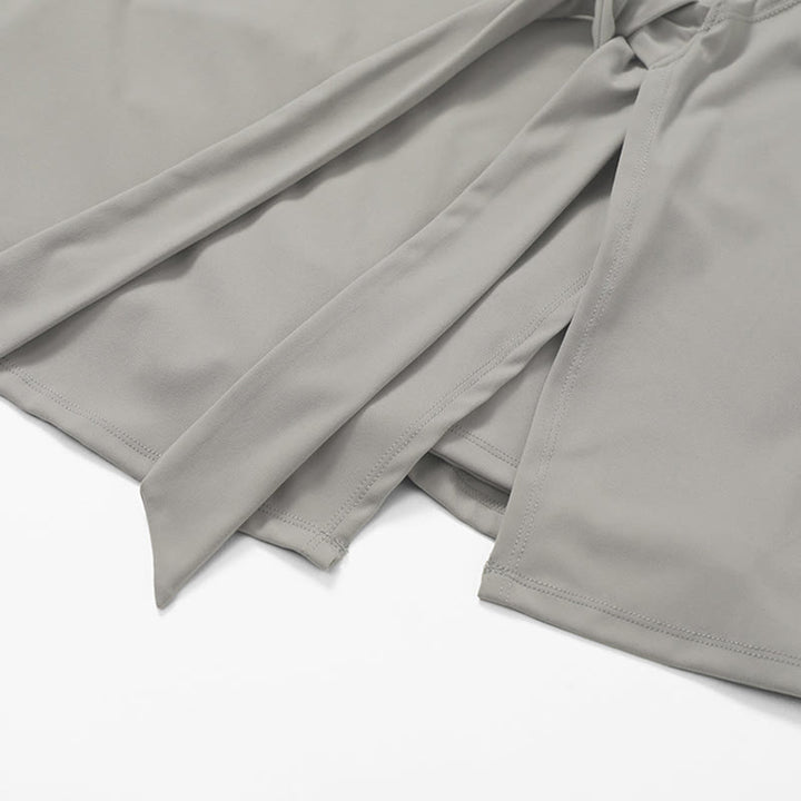 Buddha Stones Solid Color Sports Tennis Yoga Lace-up Women Sports Dress - image 28