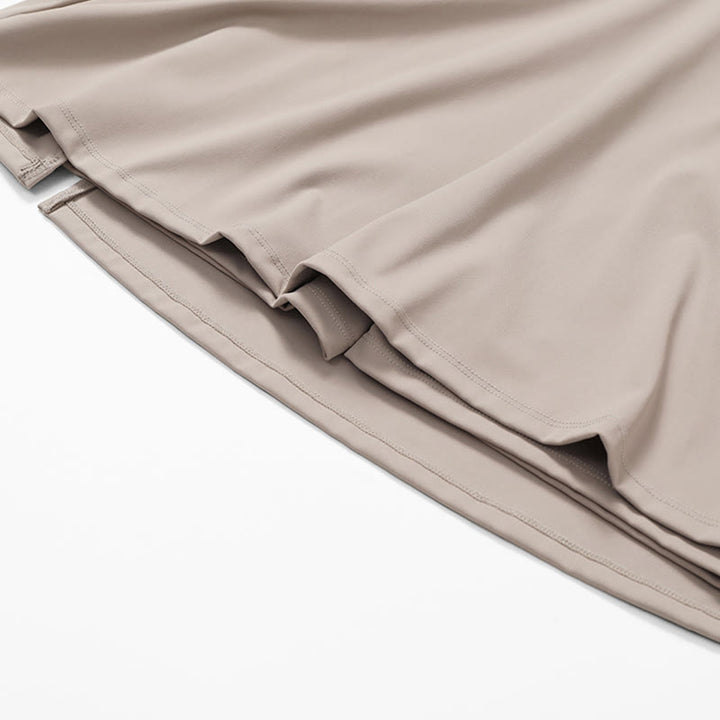 Buddha Stones Solid Backless Tennis Yoga Women Sports Dress - image 36