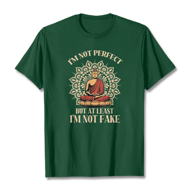 Buddha Stones I'm Not Perfect Tee T-shirt - ForestGreen - 2XL - image 12