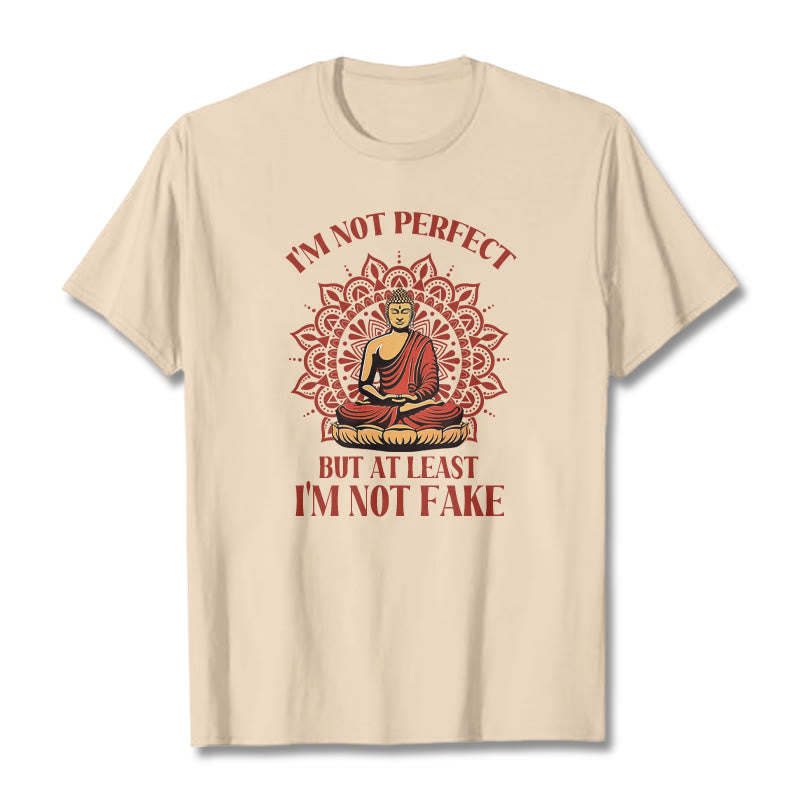 Buddha Stones I'm Not Perfect Tee T-shirt - Bisque - 2XL - image 10
