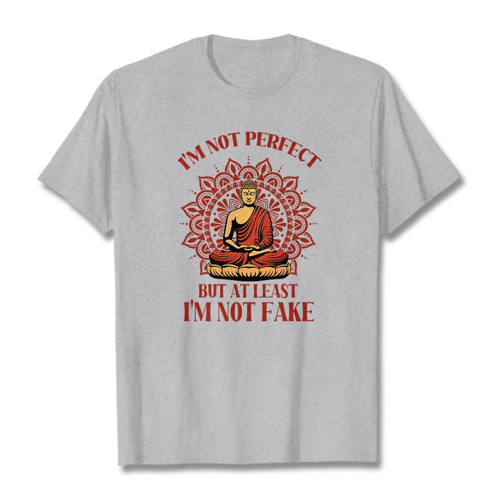 Buddha Stones I'm Not Perfect Tee T-shirt - LightGrey - 2XL - image 19