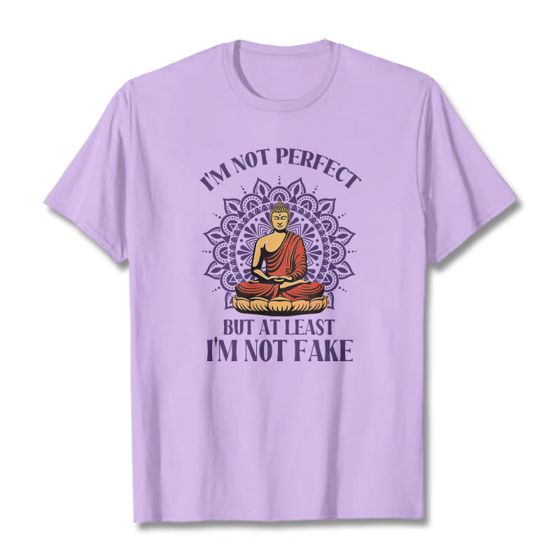 Buddha Stones I'm Not Perfect Tee T-shirt - Plum - 2XL - image 16