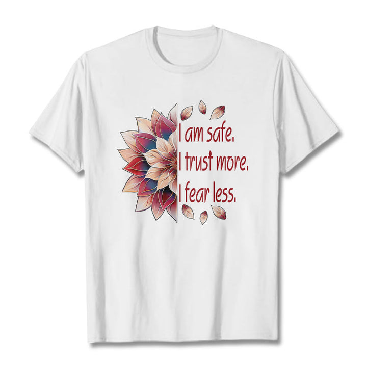 Buddha Stones I Am Safe Tee T-shirt - White - 2XL - image 5