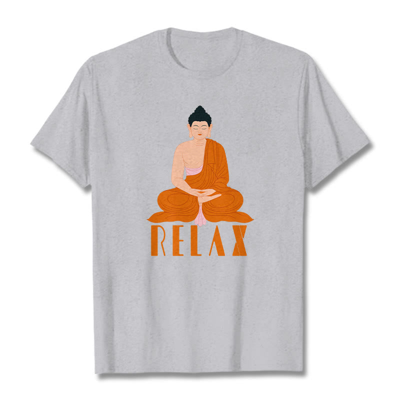 Buddha Stones RELAX Tee T-shirt - LightGrey - 2XL - image 19