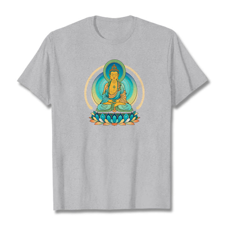 Buddha Stones Lotus Buddha Tee T-shirt - LightGrey - 2XL - image 19