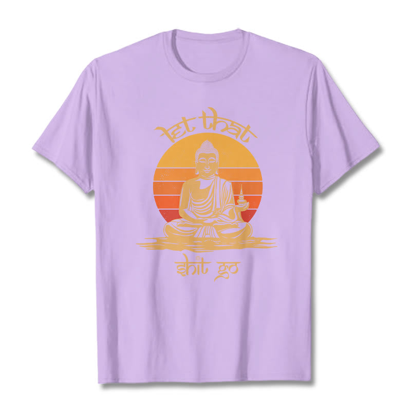 Buddha Stones Let That Shit Go Tee T-shirt - Plum - Let that shit go - 2XL - image 16