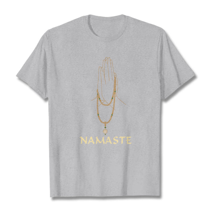Buddha Stones NAMASTE Tee T-shirt - LightGrey - 2XL - image 10
