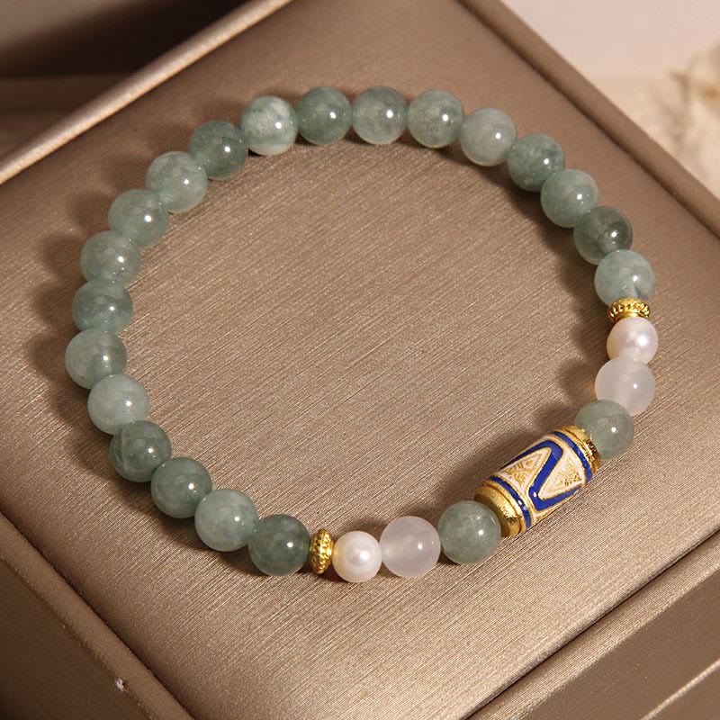 Buddha Stones Jade Treasure Vase Luck Bracelet