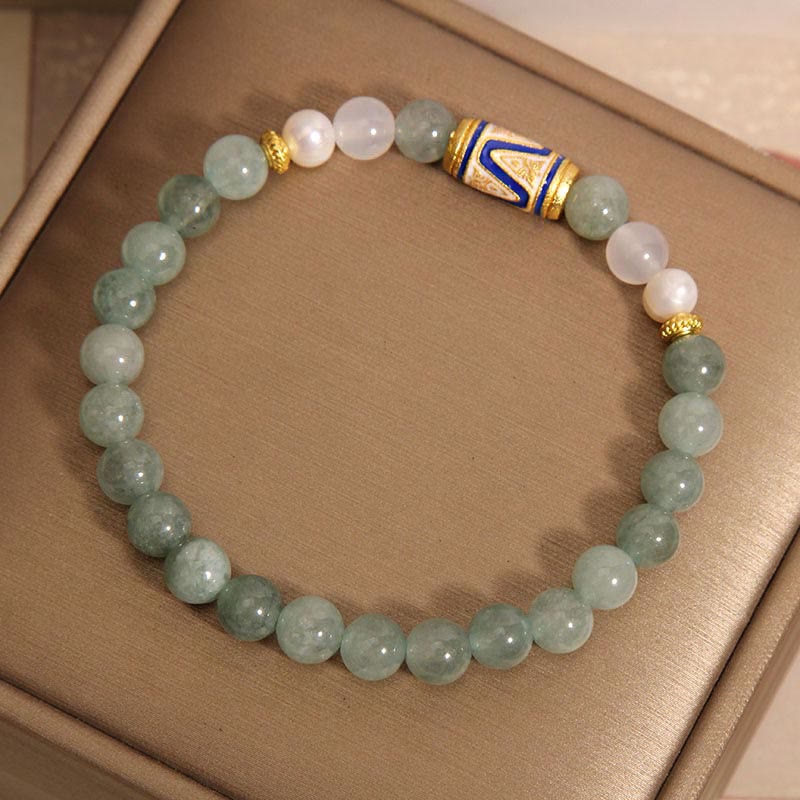 Buddha Stones Jade Treasure Vase Luck Bracelet