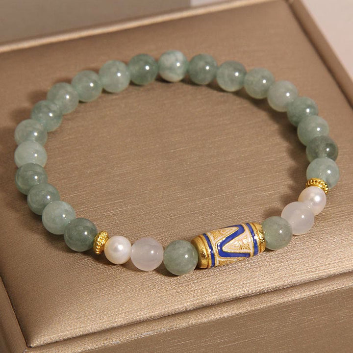 Buddha Stones Jade Treasure Vase Luck Bracelet