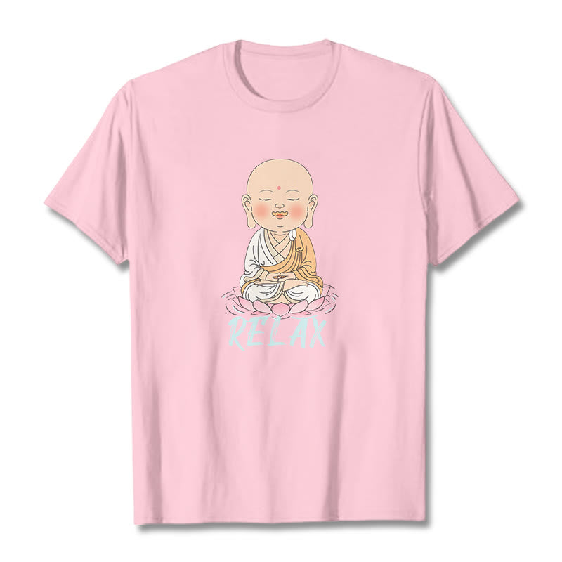Buddha Stones RELAX Buddha Tee T-shirt - LightPink - RELAX - 2XL - image 31