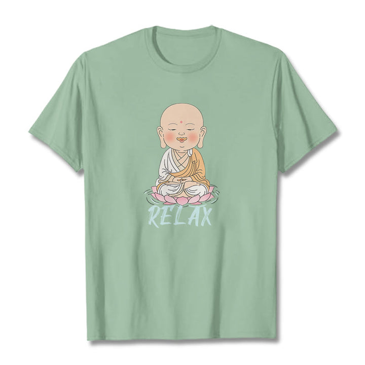 Buddha Stones RELAX Buddha Tee T-shirt - PaleGreen - RELAX - 2XL - image 33