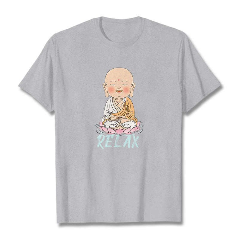 Buddha Stones RELAX Buddha Tee T-shirt - LightGrey - RELAX - 2XL - image 38