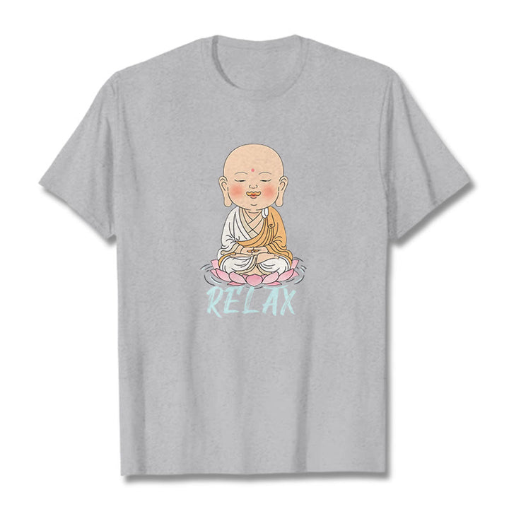 Buddha Stones RELAX Buddha Tee T-shirt - LightGrey - RELAX - 2XL - image 38