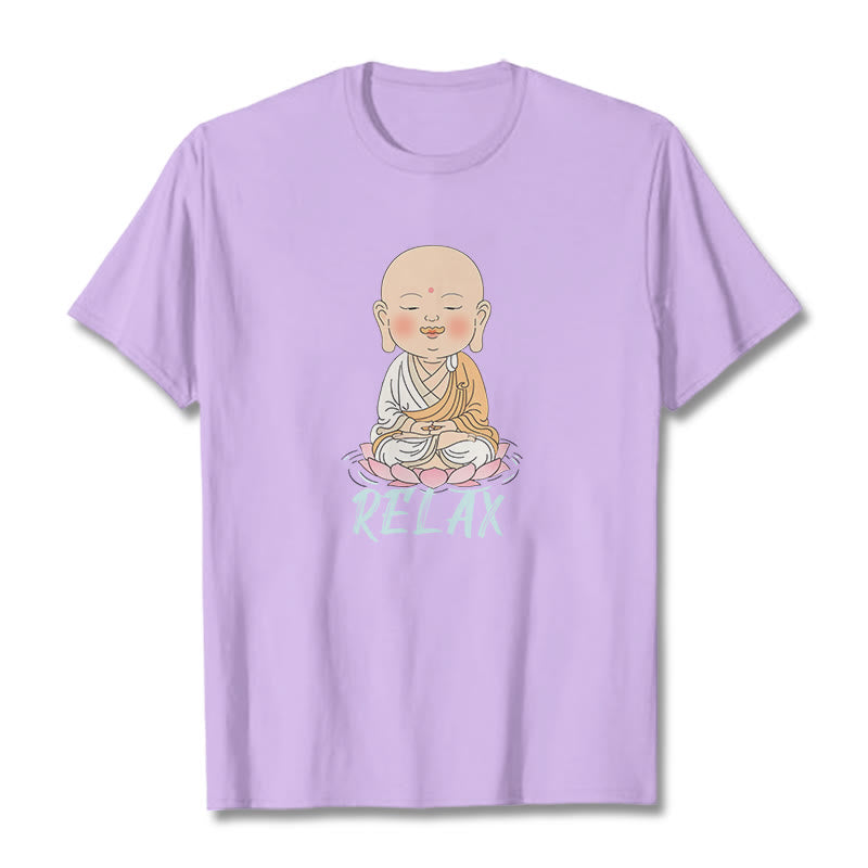 Buddha Stones RELAX Buddha Tee T-shirt - Plum - RELAX - 2XL - image 35