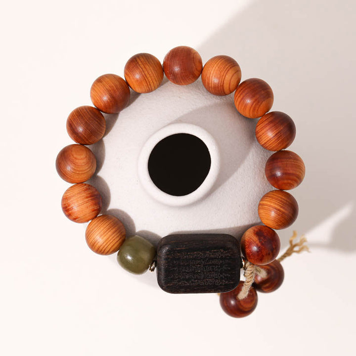 Buddha Stones Natural Thuja Sutchuenensis Purify Bracelet