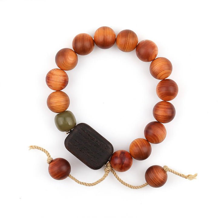 Buddha Stones Natural Thuja Sutchuenensis Purify Bracelet