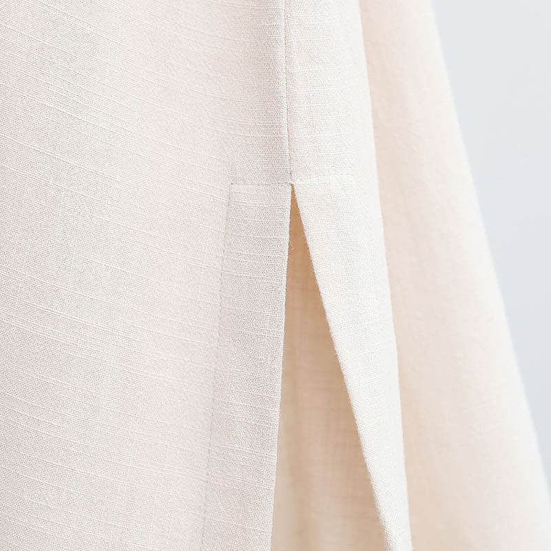 Buddha Stones 2Pcs V-Neck Men's Long Sleeve Shirt Top Pants Meditation Zen Tai Chi Cotton Linen Clothing Set - image 20